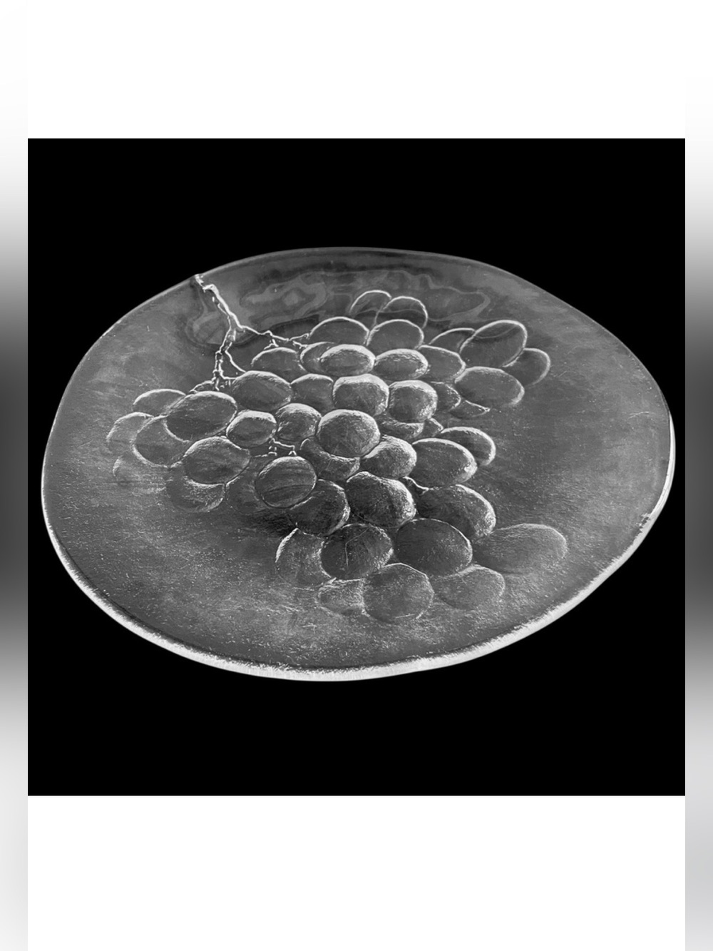 Vintage Kosta Boda glass plates set of 6